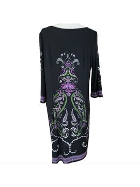Signature London Style Black Sheath Dress Size XL EUC